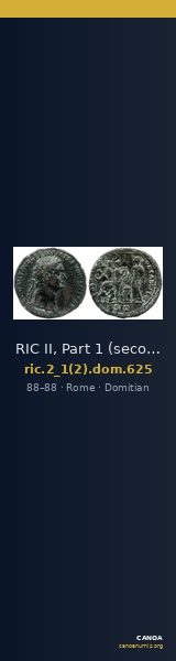 RIC II, Part 1 (second edition) Domitian 625 — CANOA