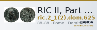 RIC II, Part 1 (second edition) Domitian 625 — CANOA