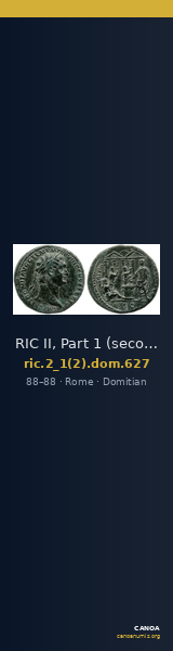 RIC II, Part 1 (second edition) Domitian 627 — CANOA