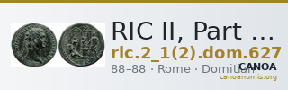 RIC II, Part 1 (second edition) Domitian 627 — CANOA