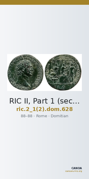RIC II, Part 1 (second edition) Domitian 628 — CANOA