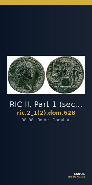 RIC II, Part 1 (second edition) Domitian 628 — CANOA