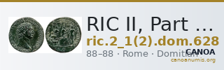 RIC II, Part 1 (second edition) Domitian 628 — CANOA