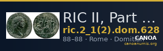 RIC II, Part 1 (second edition) Domitian 628 — CANOA