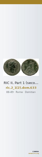 RIC II, Part 1 (second edition) Domitian 633 — CANOA