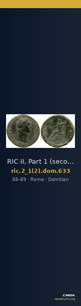 RIC II, Part 1 (second edition) Domitian 633 — CANOA