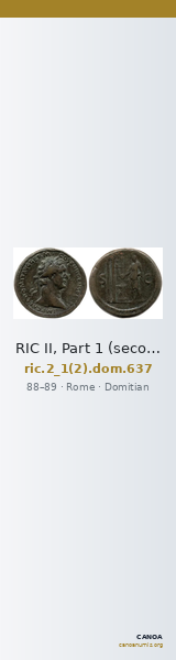 RIC II, Part 1 (second edition) Domitian 637 — CANOA
