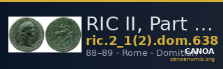 RIC II, Part 1 (second edition) Domitian 638 — CANOA