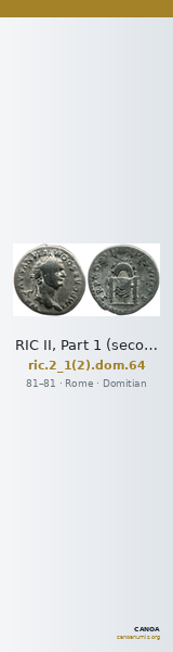 RIC II, Part 1 (second edition) Domitian 64 — CANOA