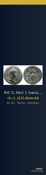 RIC II, Part 1 (second edition) Domitian 64 — CANOA
