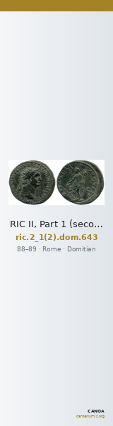 RIC II, Part 1 (second edition) Domitian 643 — CANOA