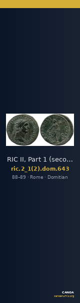 RIC II, Part 1 (second edition) Domitian 643 — CANOA