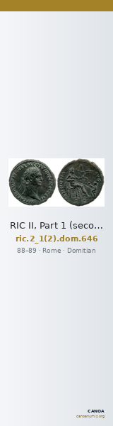 RIC II, Part 1 (second edition) Domitian 646 — CANOA