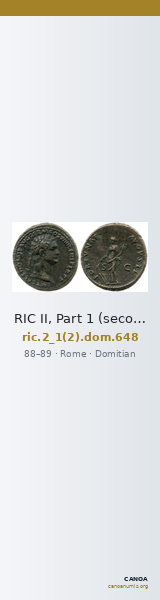 RIC II, Part 1 (second edition) Domitian 648 — CANOA