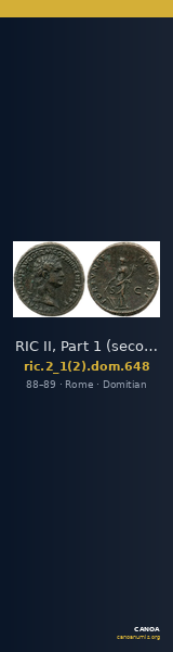 RIC II, Part 1 (second edition) Domitian 648 — CANOA