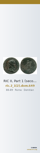 RIC II, Part 1 (second edition) Domitian 649 — CANOA