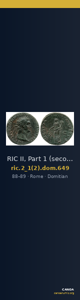 RIC II, Part 1 (second edition) Domitian 649 — CANOA