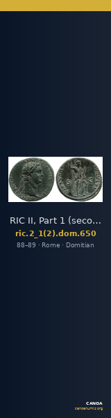 RIC II, Part 1 (second edition) Domitian 650 — CANOA