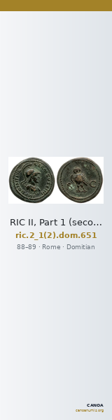RIC II, Part 1 (second edition) Domitian 651 — CANOA