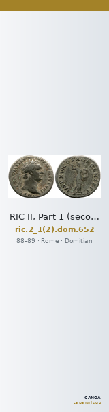 RIC II, Part 1 (second edition) Domitian 652 — CANOA