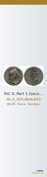RIC II, Part 1 (second edition) Domitian 653 — CANOA