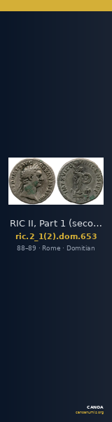 RIC II, Part 1 (second edition) Domitian 653 — CANOA