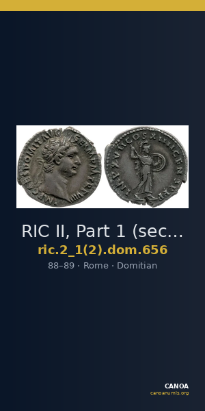 RIC II, Part 1 (second edition) Domitian 656 — CANOA