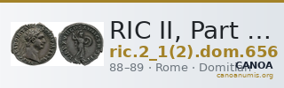 RIC II, Part 1 (second edition) Domitian 656 — CANOA