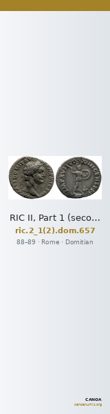 RIC II, Part 1 (second edition) Domitian 657 — CANOA