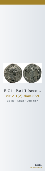 RIC II, Part 1 (second edition) Domitian 659 — CANOA