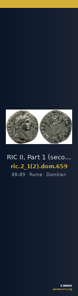 RIC II, Part 1 (second edition) Domitian 659 — CANOA