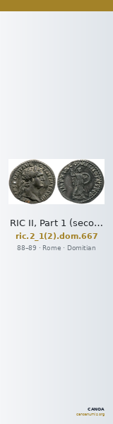 RIC II, Part 1 (second edition) Domitian 667 — CANOA
