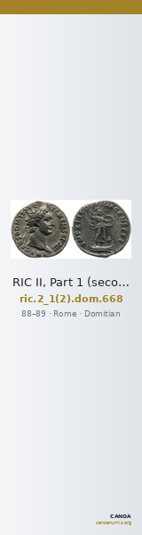 RIC II, Part 1 (second edition) Domitian 668 — CANOA