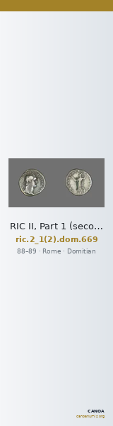 RIC II, Part 1 (second edition) Domitian 669 — CANOA
