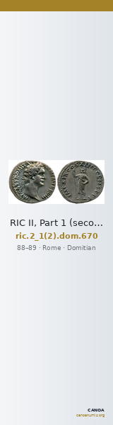 RIC II, Part 1 (second edition) Domitian 670 — CANOA