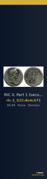 RIC II, Part 1 (second edition) Domitian 671 — CANOA