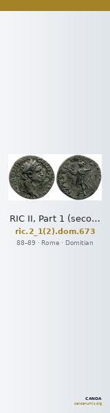 RIC II, Part 1 (second edition) Domitian 673 — CANOA