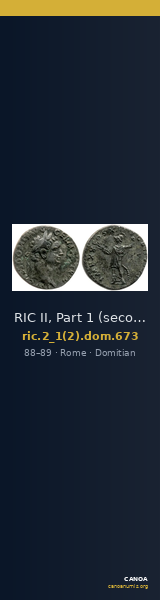 RIC II, Part 1 (second edition) Domitian 673 — CANOA