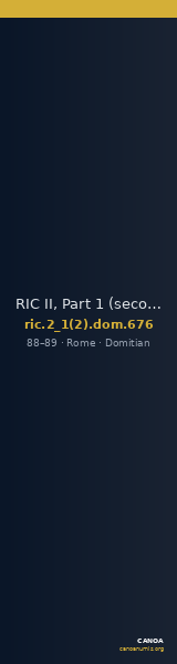 RIC II, Part 1 (second edition) Domitian 676 — CANOA