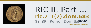 RIC II, Part 1 (second edition) Domitian 683 — CANOA