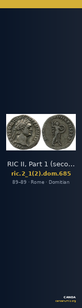 RIC II, Part 1 (second edition) Domitian 685 — CANOA