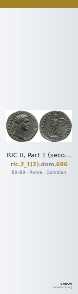 RIC II, Part 1 (second edition) Domitian 686 — CANOA
