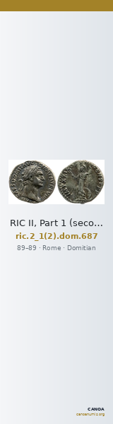 RIC II, Part 1 (second edition) Domitian 687 — CANOA