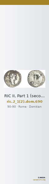 RIC II, Part 1 (second edition) Domitian 690 — CANOA