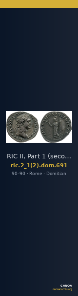 RIC II, Part 1 (second edition) Domitian 691 — CANOA
