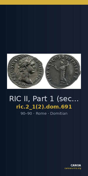 RIC II, Part 1 (second edition) Domitian 691 — CANOA