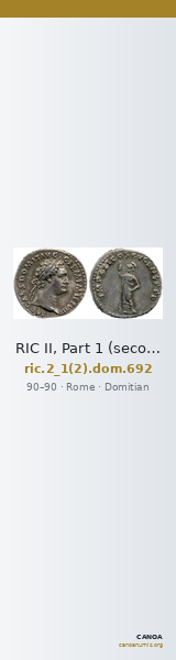 RIC II, Part 1 (second edition) Domitian 692 — CANOA