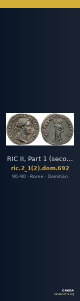 RIC II, Part 1 (second edition) Domitian 692 — CANOA