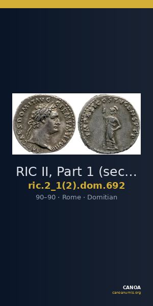 RIC II, Part 1 (second edition) Domitian 692 — CANOA