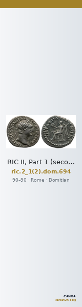 RIC II, Part 1 (second edition) Domitian 694 — CANOA